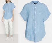 Polo Ralph Lauren Alen Linen Shirt Blouse T-Shirt Top Mao XL