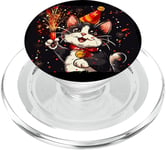 Ring in the New Year Costume with a Cool Cat Vibe PopSockets PopGrip for MagSafe