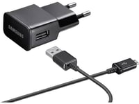 Samsung Eta-U90ebe - Strömadapter - 2 A (Usb) - På Kabel: Micro-Usb - Svart - För Galaxy Ace 3, Core, Mega, Note 10, Note 8.0, S4, Tab 3, Xcover, Y Duos  Gt-C3520, E1270