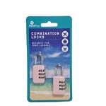 Padlocks 2 Pack Travel Shop Combination Locks Silver keep your luggage safe