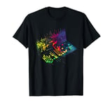 Colorful DJ Mixer Equalizer Techno Trance Music T-Shirt