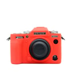 Juste d'appareil photo en silicone pour XT5 Fuji X-T5 étui de protection souple anti-poussière housse anti-rayures pour XT5 Skin Bag Accessoires - Type Rouge