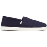 Toms Mens Alpargata Shoes - Blue - Size UK 10