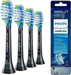 4 Pack Philips Sonicare C3 Premium Defence Sonic Toothbrush Heads White Black