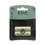 Star Trading Oppladbare batterier for solcellelamper AA 1,2V 600mAh 478-01