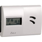 VEMER VN118600 EVO.X - Thermostat d'ambiance pour le Chauffage et la Climatisation, Programmation Hebdomadaire, Alimentation par Piles, Blanc