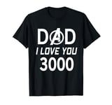 Marvel Avengers Iron Man Dad I Love You 3000 Father's Day T-Shirt