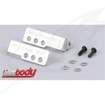 FR- Body Parts - 1/10 Accessory - Scale - Bumper Connecting Parts (Stainless Ste