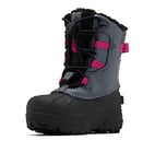 Columbia Youth Unisex Little CHILDRENS BUGABOOT CELSIUS Boots, Graphite, Wild Fuchsia, 12