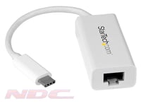 StarTech.com USB-C to Gigabit Network Adapter Thunderbolt 3 Compatible - White