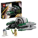 LEGO Star Wars Yoda's Jedi Starfighter Building Toy for Kids, Boys & Girls, The Clone Wars Vehicle Set with Master Yoda Minifigure, Lightsaber and Droid R2-D2 Figure 75360