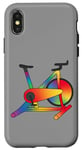 Coque pour iPhone X/XS Illustration Rainbow Spin Bike