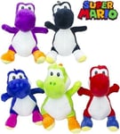 GG161	lot de 5 pcs : Mario Bross Peluche Yoshi 5 assortis 25cm Nintendo