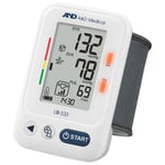 A&D Medical Wrist Blood Pressure Heart Rate Monitor Battery Power Portable UB533