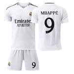 2425 Real Madrid Fotbollströja Mbappe Jersey Suit 22(120-130cm)