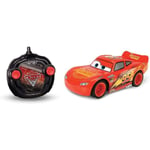 Majorette - Disney Cars 3 - Voiture Radio Commandée Flash McQueen - Echelle 1/24ème - Fonction Turbo