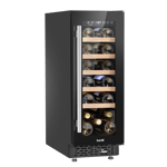 Baridi 20 Bottle Slim 30cm Built-In Wine Cooler Touchscreen Controls Black DH203