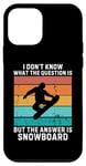 Coque pour iPhone 12 mini Vintage, je ne sais pas, la réponse est le snowboard