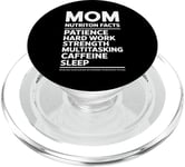 Mom Life Nutrition Facts Funny Mother's Day Gift PopSockets PopGrip for MagSafe