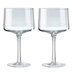 Denby - Natural Canvas Large Gin Glasses Set of 2 - 600ml - Hand Blown Hand Finished Contemporary G&T Cocktail Glass - Dishwasher Safe