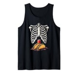 Humorous Ribcage Taco Tank Top