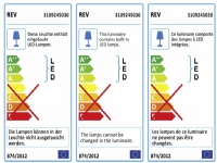 REV 3109245030, Universell belysningslist, Utomhus, Vit, IP65, 264 lampor, LED