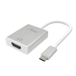 LinQ USB Type C To HDMI 4K Cable Female Video Adapter 15 cm Silver