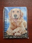 Golden Retriever notebook Golden Retrievers Notebooks Dog lined A6 Notepad Dogs