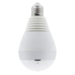 Gazechimp HD 1080P 360° Panoramic Hidden Wifi IP Camera Light Bulb Home Lamp Cam - White Light