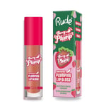 RUDE Berry Plump Plumping Lip Gloss Bare - Brillant à lèvres volumisant Berry Plump dans le ton Bare