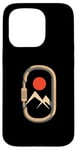 Coque pour iPhone 15 Pro Mousqueton de montagne minimaliste