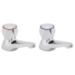 Deva Profile Bath Taps Pair - Chrome - VR102 were DCM102