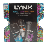 Lynx Men Gift Set The Trifecta Body Spray + Body Wash + Antiperspirant