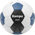 Kempa Gecko Ballon de Handball Ballon de Match et d'entraînement - Surface Souple et adhérente - Convient pour Le Jeu avec résine - Ballon pour Enfants et Adultes, Gris/Bleu, 2