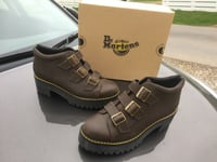 Dr Martens Coppola dark brown leather boots UK 9 EU 43