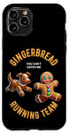 iPhone 11 Pro Funny Gingerbread Man Running Team Christmas Xmas Dog Case