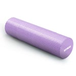 KAYMAN Sports Foam Roller Sports Recovery, Deep Tissue Muscle Tension Relief & Circulation Increase Portable & Lightweight Self Massager for Back, Legs, Gym, Pilates & Yoga EVA 90 x 15cm (Purple)