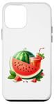 Coque pour iPhone 12 mini Tranches de pastèque Melon Vacances d'été Saison Amateurs de fruits