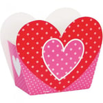 Unique Party Polka Dot Valentine Gift Boxes (Pack of 8)