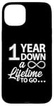 iPhone 15 Plus 1 Year Down A Lifetime To Go Cute 1st Wedding Anniversary Case