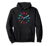 Time Teaching Clock Kids Young Child Pullover Hoodie