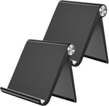 Support De Téléphone Portable, Stand Smartphone Pliable Et Réglable Pour Table, Bureau, Appui Pour Téléphone, Tablette, Compatible Avec Iphone, Ipad, Samsung, Xiaomi, Huawei, Noir, 9,8*8,6 Cm.[G118]