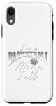 Coque pour iPhone XR Southern Moms Cadeau de basket-ball fantaisie pour femme Gris et blanc