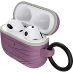 LifeProof Coque LifeProof pour AirPods 3e Gen 2021, antichoc, anti-chute, ultra-mince, anti-rayures et anti-éraflures pour Apple AirPods, Mousqueton inclus, Fabriqué de manière durable, Mauve