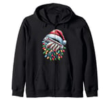 Harmonica Harmonicist Christmas Hat Xmas Zip Hoodie