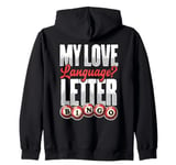 My Love Language Letter Bingo Zip Hoodie