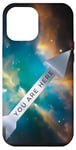 Coque pour iPhone 12 Pro Max Galaxy Science Geek Gifts T-shirt « You Are Here » Deep Space