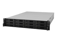 Synology RackStation RS3621RPxs - Serveur NAS - 12 Baies - rack-montable - SATA 6Gb/s - RAID RAID 0, 1, 5, 6, 10, JBOD, RAID F1, disque de réserve 1, disque de réserve 10, disque de réserve 5, 6...