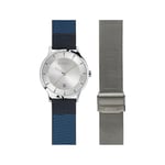 Montre Homme + Bracelet BREIL TWENTY20 TW1742 Cuir Bleu Acier Mesh