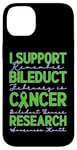 Coque pour iPhone 14 Plus Je Soutiens La Recherche Sur Le Cancer Des Canaux Biliaires